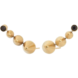 Edblad Peak Sparkle Studs - Gold/Black