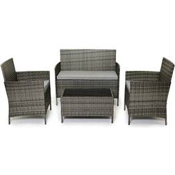 EVRE Madrid Outdoor Lounge Set, 1 Table incl. 2 Chairs & 1 Sofas