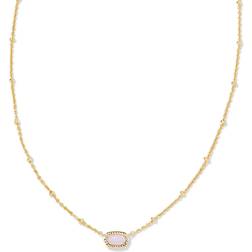 Kendra Scott Mini Elisa Satellite Short Pendant Necklace - Gold/Purple