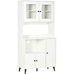 Homcom Freestanding White Storage Cabinet 90x180cm