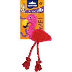 Vitakraft Safari Flamingo Plush Dog Toy