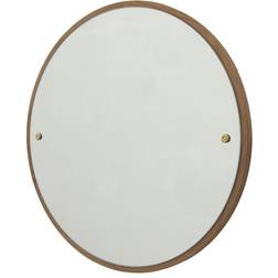 Frama Circle L Oak/Brass Veggspeil 75cm