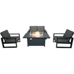 Furniture One 4 Aluminium Garden Outdoor Lounge Set