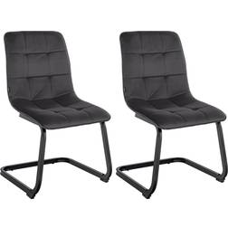 CLP Vermont Set of 2 Black Silla de Cocina 87cm 2pcs