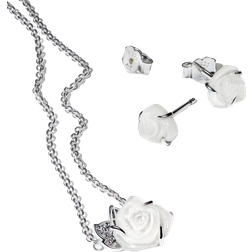 Pandora Rose In Bloom Jewelery Gift Set - Silver/White/Transparent