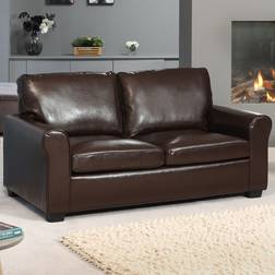 Artemis Home Lauderdale Double Brown Sofa 162cm 3 Seater