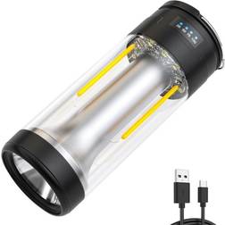 MTK 3-i-1 Lampa Camping Dubbel ljuskälla Uppladdningsbar