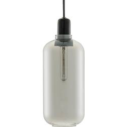 Normann Copenhagen Amp Large Smoke/Black Pendant Lamp 12cm