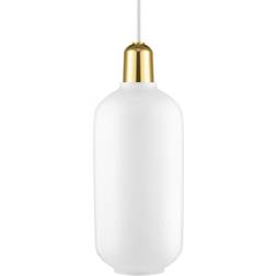 Normann Copenhagen Amp White/Brass Pendellampa ∅ 11.2cm