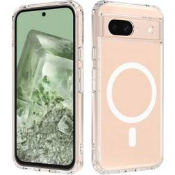 MTP Products Google Pixel 8a Hybrid Cover MagSafe Kompatibel Gennemsigtig