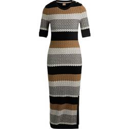 HUGO BOSS Etanah Structured Stripe Dress - Multicolour