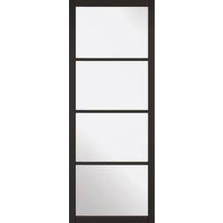 LPD Soho 4 Light Primed Interior Door Clear Glass (76.2x198.1cm)