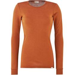 Nostebarn Women's Long Sleeved Wool Sweater - Terracotta