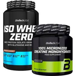 BioTechUSA Iso Whey Zero 908gm + 100% Creatine Monohydrate 300gm