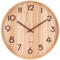 Karlsson Pure Light Wood Horloge murale 60cm