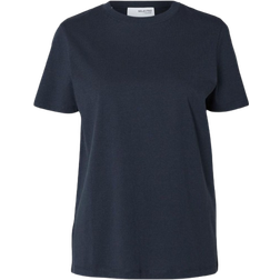 Selected My Essential Classic T-shirt - Dark Sapphire