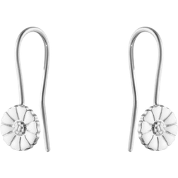Georg Jensen Daisy Earrings - Silver/White