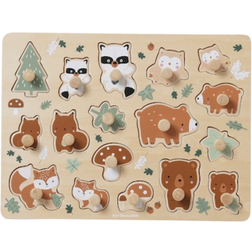 Vertbaudet Green Forest Baby Puzzle 17 Pieces