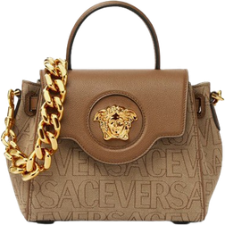 Versace Medusa Allover Bag - Brown
