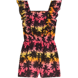 Monsoon Kid's Ombre Palm Print Playsuit - Multicolour