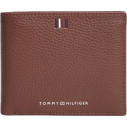 Tommy Hilfiger Leather Credit Card And Coin Holder - Dark Chestnut