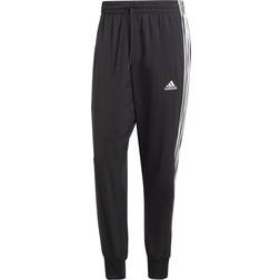 adidas Aeroready Essentials Tapered Cuff Woven 3-Stripes Pants - Black/White