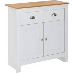 FineBuy Resin Oak/White Buffet