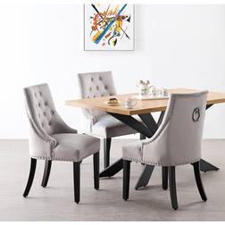 Life Interiors Windsor Duke LUX Light Grey Dining Set 160x90cm 7pcs