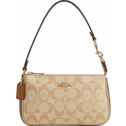 Coach Nolita 19 In Blocked Signature Canvas - Gold/Light Khaki/Ivory Multi