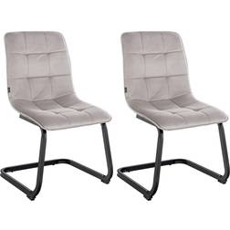 CLP Vermont Dining Room Grey Kitchen Chair 87cm 2pcs