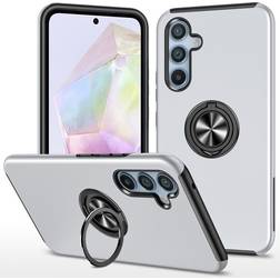 MTK Samsung Galaxy A35 Hybrid skal med Finger Ring Silver