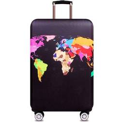 Northix World Map Cover for Suitcase