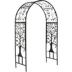 Plow & Hearth Garden Arbor with Tree of Life Design 53x83"