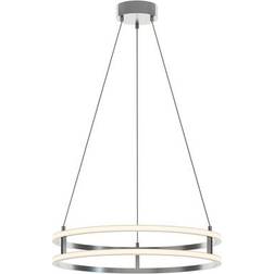 AFX Gemini Painted Nickel Pendant Lamp 24"