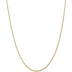 Primal Gold Diamond Cut Rope Chain - Gold