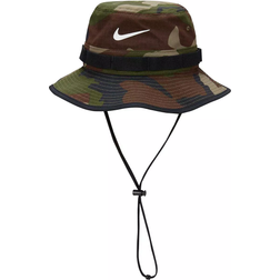 Nike Dri-FIT Apex Camo Print Bucket Hat - Medium Olive/Black/White