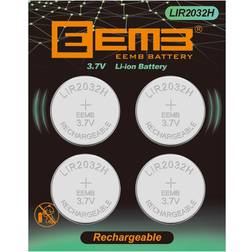 EEMB LIR2032H 3.7V Rechargeable Li-ion Battery 4-pack