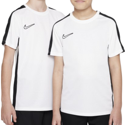 Nike Kid's Dri-FIT Academy23 Soccer Top - White/Black/Black (DX5482-100)