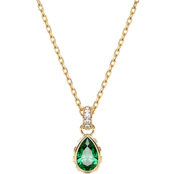 Swarovski Stilla Pendant Necklace - Gold/Green/Transparent