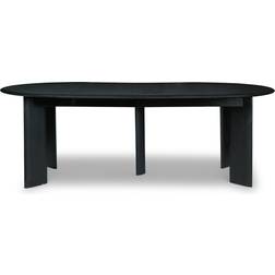 Ferm Living Bevel Black Dining Table 46.1x85.4"