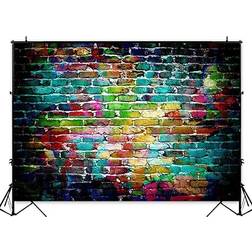 Art Studio Brick Wall Photography Backdrop 9x6FT