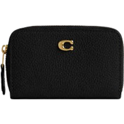 Coach Essential Small Zip Around Card Case - Brass/Black