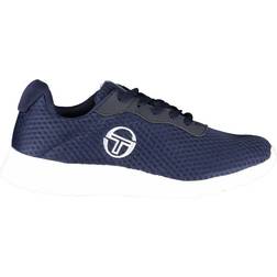 Sergio Tacchini atletiska sneakers med broderade herrdetaljer, BLÅ