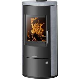 Justus Kaminofen 5 5 kW Stahl Schwarz, Speckstein