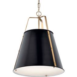 Kichler Etcher Black /Champagne Bronze Pendant Lamp 18"