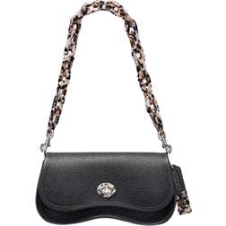 Coach Wavy Dinky Bag With Shoulder Strap - Black