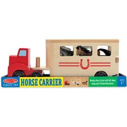 Melissa & Doug Horse Carrier Wooden Vehicles Play Set