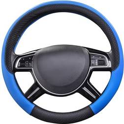 Car Pass Line Rider Microfiber Leather Sporty Steering Wheel Cover