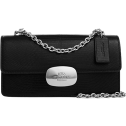 Coach Eliza Flap Crossbody Bag - Silver/Black