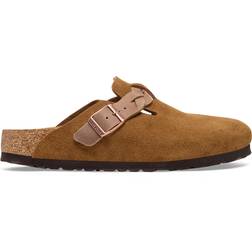 Birkenstock Boston Braided Suede Leather - Mink